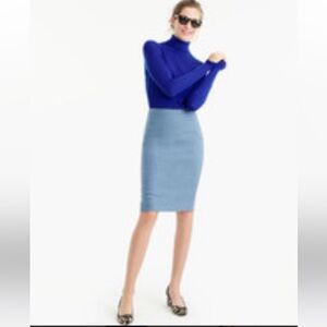 J.CREW No 2 Pencil Skirt In Double Serge Wool